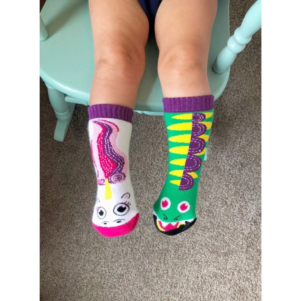 Kids mismatched socks